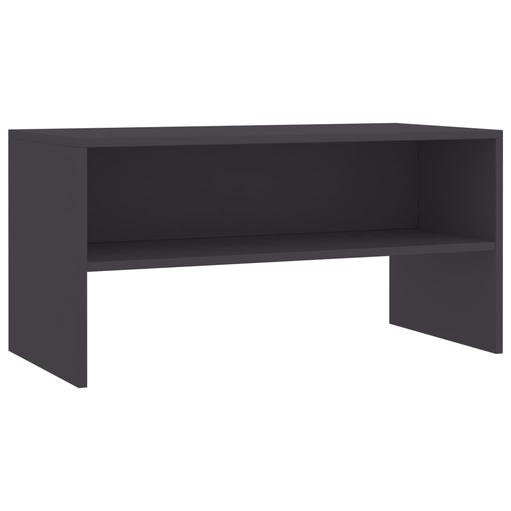 Kepooman 31.5" Modern Rectangle TV Cabinet Stand Console Table with Storage Shelf for Living Room, Grey