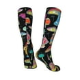 thumbnail image 4 of Balery Bright Mushrooms Fun Novelty Socks Men'S Women'S Crew Socks Funny Crazy Novelty Socks Quirky And Cool Socks, 4 of 9
