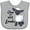 AC-Heather Grey, variant on Inktastic One of His Lambs Easter Sheep Boys or Girls Baby Bib