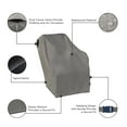 thumbnail image 5 of Modern Leisure Garrison Waterproof 2-Stage Snow Blower Cover, 47"L x 31"W x 37"H, Gray, 5 of 14