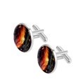 thumbnail image 2 of Firefly Stylish Stainless Steel Shirt Cufflinks Set for Men, for Formal Attire and Business Meetings, 2 of 6
