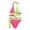 Green, variant on Staron Women's Sling Hollow Bikini Swimsuit Two Piece Set with Removable Padded Bra High Cut Bathing Suit for Beach Pool Vacation, White M