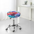 thumbnail image 7 of Lsque Bright Flowers Round Bar chair cushion covers Velvet Fabric Premium Comfort Protects from Scratches and Stains for 14-17 Inch Chair- 13 inch, 7 of 7