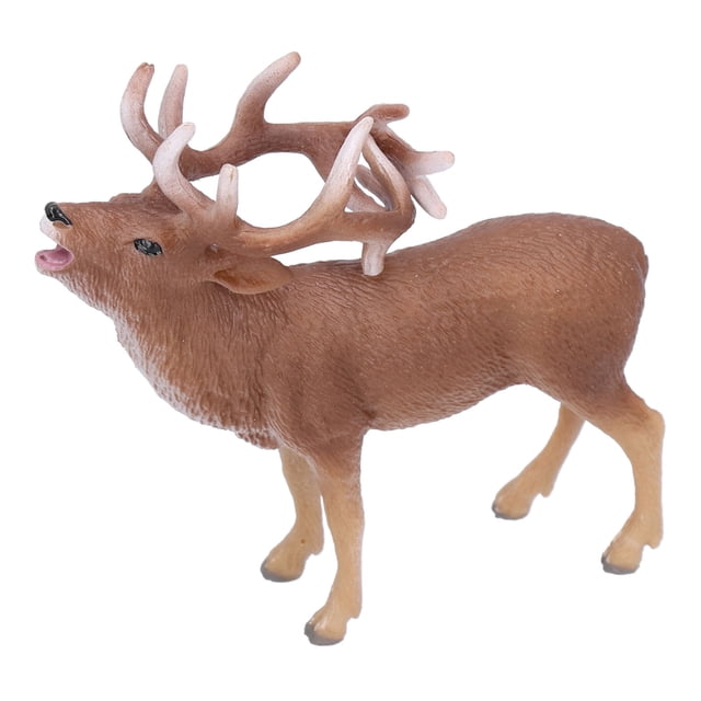 Estatua de juguete de animales, figura de ciervo realista, juguete de ciervo salvaje realista, juguete de aprendizaje de animales, características de vanguardia