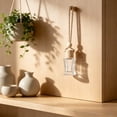 thumbnail image 6 of 1Pc 10ml Hanging Car Air Freshener Diffuser Bottle Empty Clear Glass Essential Perfume Oil Aromatherapy Fragrance Perfume Pendant Glass Bottle Decor with Wooden Caps(I), 6 of 6