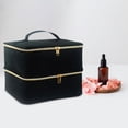 thumbnail image 4 of Estuche de transporte de esmalte de uñas, con asas, bolsa organizadora de cosméticos, almacenamiento de suministro de uñas para 30 (15 ml/0,5 Yinane Estuche de transporte de esmalte de uñas, 4 of 8