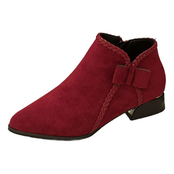 Stylish Women's Ankle Boots Featuring Pointed Toe Design and Heels for Everyday Fall and Winter Wear