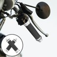thumbnail image 1 of unbranded 1Par Motorcycle Handlebar Plated Silver Con Agarre Texturizado Para Mejor Control Y Estilo, 1 of 8