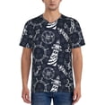 thumbnail image 4 of Haiem Hip Hop Hipster Baseball Jersey Button Down Shirts Sports Uniforms Men Women Jersey(Anchor and Lighthouse,X-Large), 4 of 9