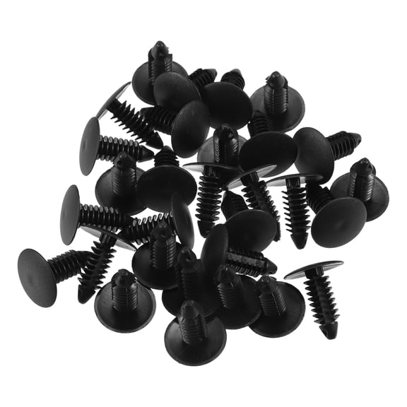 Unique Bargains 30 Pcs Bumper Clips No.6030441 Automotive Clips for Jeep Plastic Black
