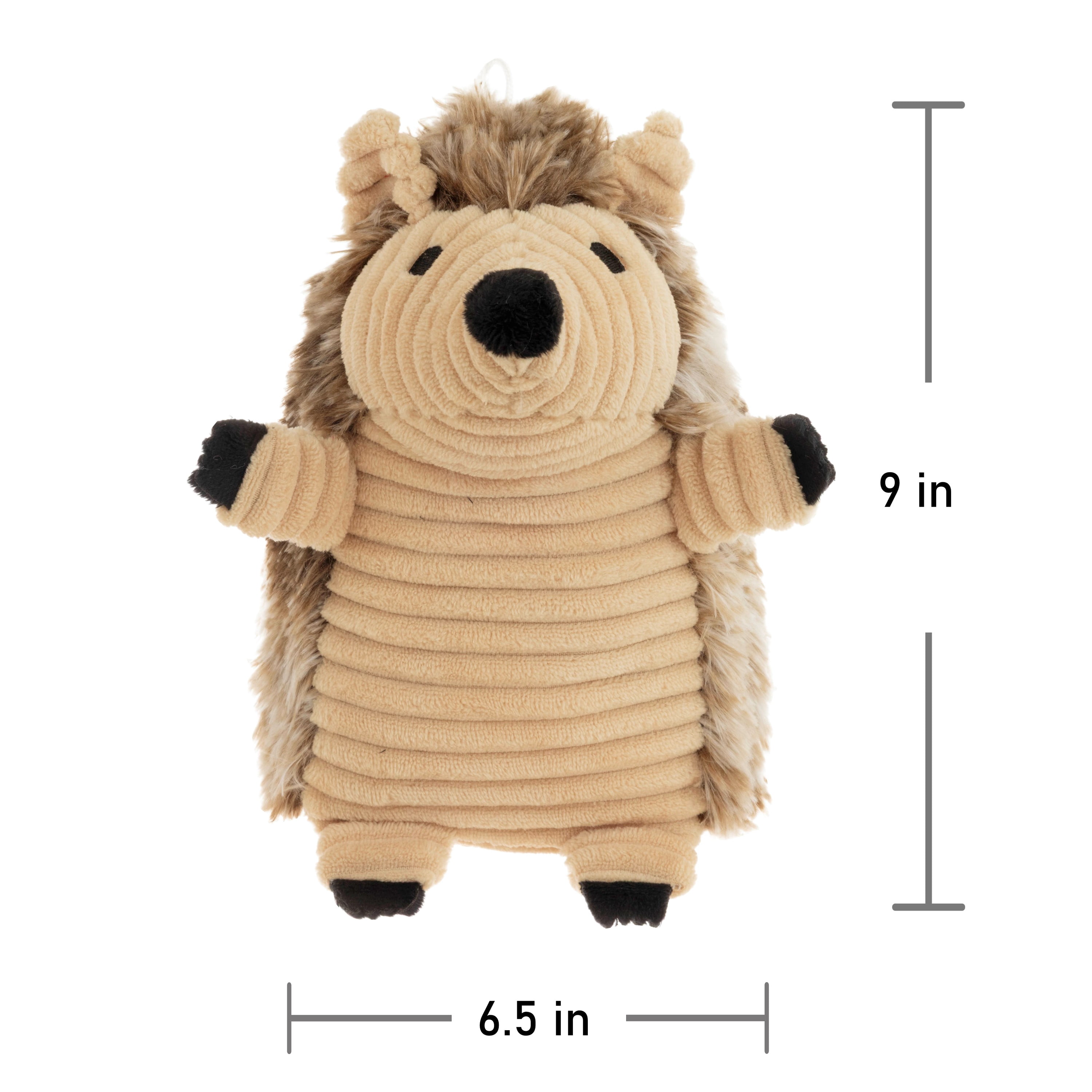 Vibrant Life Cozy Buddy 7.5 Inch Hedgehog Dog Toy, Soft Chew Level