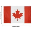 thumbnail image 4 of 59x35 Inch Canada Flag Canadian Flag Medium Digitial Double Printed Durable 150D Thick Polyester Decorations with 2 Brass ，National Day of Canada，Outdoor Decorations, 4 of 8
