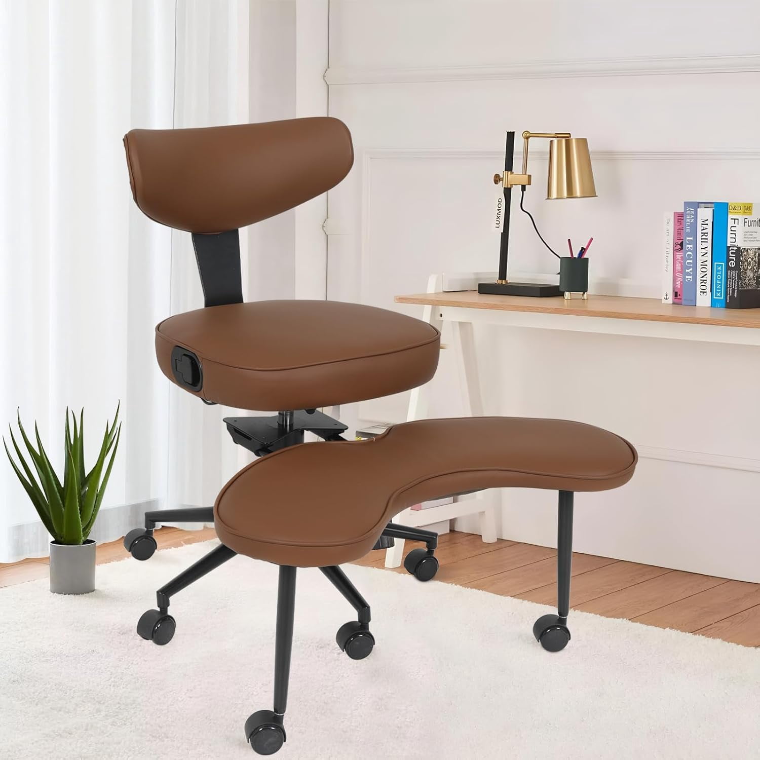 ELECWISH Meditation Chair, Criss Cross Chair with Wheels, ADHD