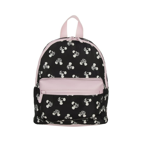 Disney Minnie Mouse Ears Nylon 10.6" Black Mini Backpack