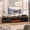 Black, variant on Anrist Electric Fireplace TV Stand for TVs up to 80" with LED Lights & 4 AC Power Outlets, TV console for Living Room, White, Ship in 2 Boxs