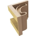 thumbnail image 6 of 6"W x 6"D x 6"H Wide Alma Rough Cedar Woodgrain TimberThane Corbel, Primed Tan, 6 of 6