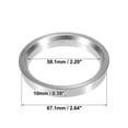 thumbnail image 5 of Unique Bargains 4pcs OD 67.1mm to ID 58.1mm Aluminum Alloy Vehicle Hub Centric Rings Wheel Bore Center Spacer, 5 of 6