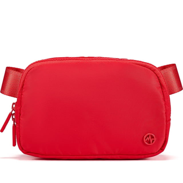Riñonera de nailon Fanny Pack Pander Everywhere para mujer (roja)