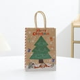 thumbnail image 7 of Christmas Gifts Bags, 4 Pack Medium Size Kraft Paper Bags with Handle for Holiday Gifts, 1 for Each Type, 7 of 7