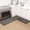 Black-17.3"x30"+17.3"x60" (Set of 2), variant on Kitchen Mat 1  Cushioned Non Slip Rugs For Floor Absorbent Runner Comfort Standing Mats Washable Office Home (brown 17.3"x30")