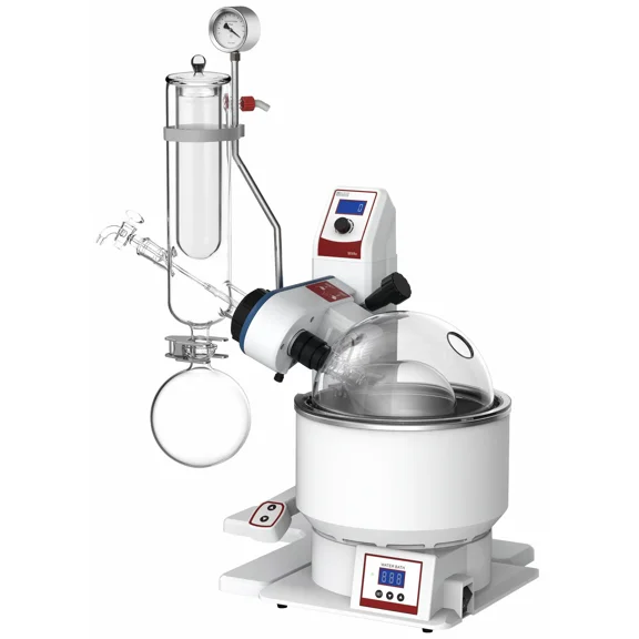 Across International SE05c.110 SolventVap 0.5 gal/2 L Rotary Evaporator with Cold Trap Condenser and Manual Lift, 110V, 1525W, 14 Amp