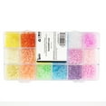 thumbnail image 6 of Cousin DIY Neon Glow Seed Bead Bulk Assortment with Case, 270g,4000 Piece, Adult, Model 69995759, 6 of 9