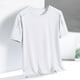 thumbnail image 1 of pstuiky Camisas de vestir de manga corta para hombre, Camiseta de manga corta holgada con textura de seda helada de verano para hombre camisas casuales para hombre l, 1 of 6