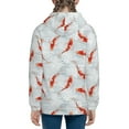 thumbnail image 6 of Pofeuu Koi Fish Corals,Spring Summer Print Teenage Zipper Hoodie Sweatshirts Hooded Casual Jackets With Pocket For Boys Girls-Medium, 6 of 6
