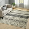 thumbnail image 4 of Patrice Indoor/Outdoor 7'10" x 10' Modern Area Rug, Black and Ivory, 4 of 7
