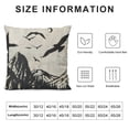 thumbnail image 6 of Awypu Nice Summer Gift Adventure Awaits Mountain Forest Pine Tree Burlap Decorative Lumbar Throw Pillow Case Cushion Cover for Farmhouse Couch Living Room Waist,2 Pcs White, 6 of 6