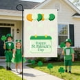thumbnail image 5 of AuroraX St. Patrick's Day Shamrock Pot Of Gold Leprechaun Garden Flag 12.5 x 18 Inch Green Everything Garden Flag Four-Leaf Clover Spring Home Decoration for Indoor & Outdoor Party, 5 of 6