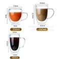 thumbnail image 3 of Taza de café Tiki, tazas encantadoras, vajilla de vidrio de doble pared, vajilla portátil para cocina y comedor, 3 of 5