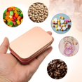 thumbnail image 4 of uxcell 6pcs Metal Tin Box, 3.7x2.4x0.8" Mini Portable Rectangular Empty Tinplate Small Storage Container Airtight Tins with Lids for Candy Favors Crafts Christmas Gifts, Rose Gold, 4 of 7