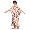 thumbnail image 2 of Xixirimido Guinea Pigs Cherries Pink Print Women Kaftan Dresses Plus Size Beach Cover Up Deep V-Neck Batwing Sleeves Swimsuit Coverups Summer Caftan Dress, 2 of 7