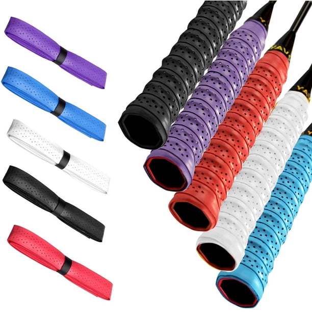 Lot De 6 Grips En PU – 1100x26x0,75 Mm – Antidérapants, Absorbent La Transpiration – Pour Raquettes (tennis, Badminton, Squash), Cannes, Guidons Vélo/moto