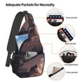 thumbnail image 3 of Lsque Dinosaur Moonlit Forest Pattern Cross Chest Bag Diagonally – Premium Durable Front Chest Sling with Adjustable Padded Strap, High-Capacity Storage, 3 of 8