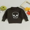 thumbnail image 2 of Chandail Tricoté pour Bébé Fille Garçon, Chandail d'Halloween, Chandail Molletonné Chaud à Col Rond, Manches Longues, Hauts pour Nourrisson Tout-Petit, 2 of 8