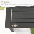 thumbnail image 5 of Dycanpo 42'' Outdoor Coffee Table,Rectangle Patio Table for Outside,HDPS,Dark Gray, 5 of 6