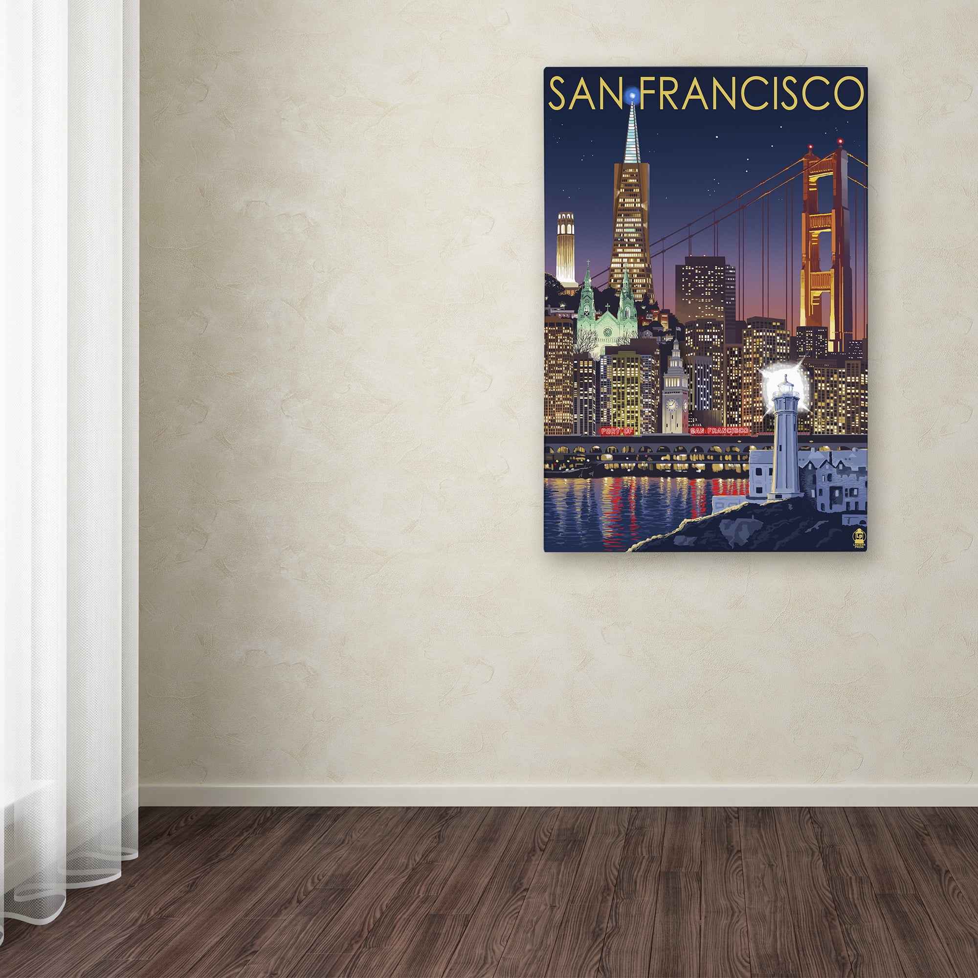 Trademark Fine Art 'Travel Poster 98' Canvas Art by Lantern Press