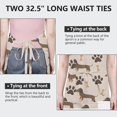thumbnail image 6 of Dachshund and Paws Apron-Garden Aprons for Women with Pockets-Cotton Linen Waterproof Kitchen Cooking Gardening Aprons Adjustable for Kitchen,Cooking,BBQ and Salon 33x27 Inch, 6 of 7