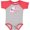 Baseball Heather and Red, variant on Inktastic My 1st Valentine's Day with Elephant Girls Baby Bodysuit