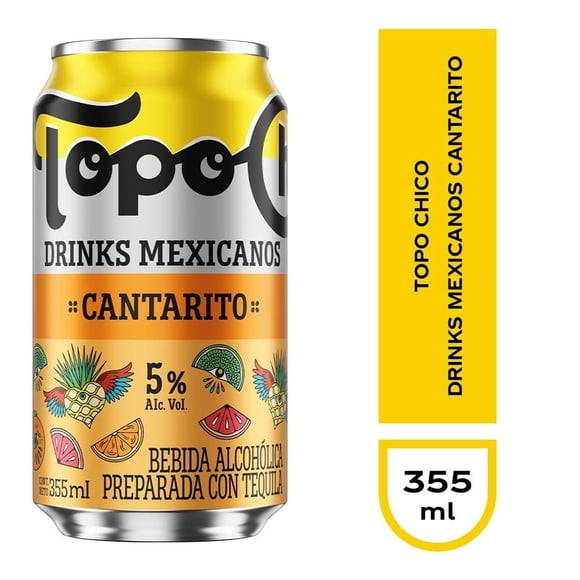 Bebida alcohólica preparada Topo Chico Cantarito 355 ml
