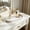White, variant on Silicone Vanity Tray 12x5.3in - Bathroom Organizer Tray for Countertop, Sponge Holder, Sink Caddy for Perfume Soap Jewelry Key Trinkets - Kitchen Counter Organizer
