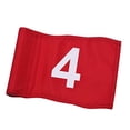 thumbnail image 2 of Langgg Drapeaux Rouges pour Intérieur et Extérieur Drapeau de Numéro Léger Options de Rangement Faciles pour Entraînement de Golf Drapeau de Golf Rouge No.4, 2 of 6