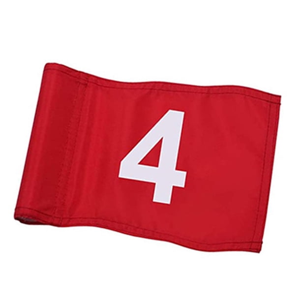 Banderas de golf Accesorios de golf portátiles Equipo Bandera grande numerada para putting green 4