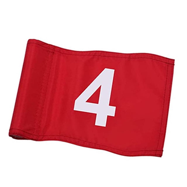 Banderas de Golf, equipo de entrenamiento de Golf, práctica de nailon, números grandes, Pin, bandera 4