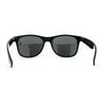 thumbnail image 4 of Classic Iconic Silver Mirror Lens Horn Rim Sunglasses Shiny Black, 4 of 4
