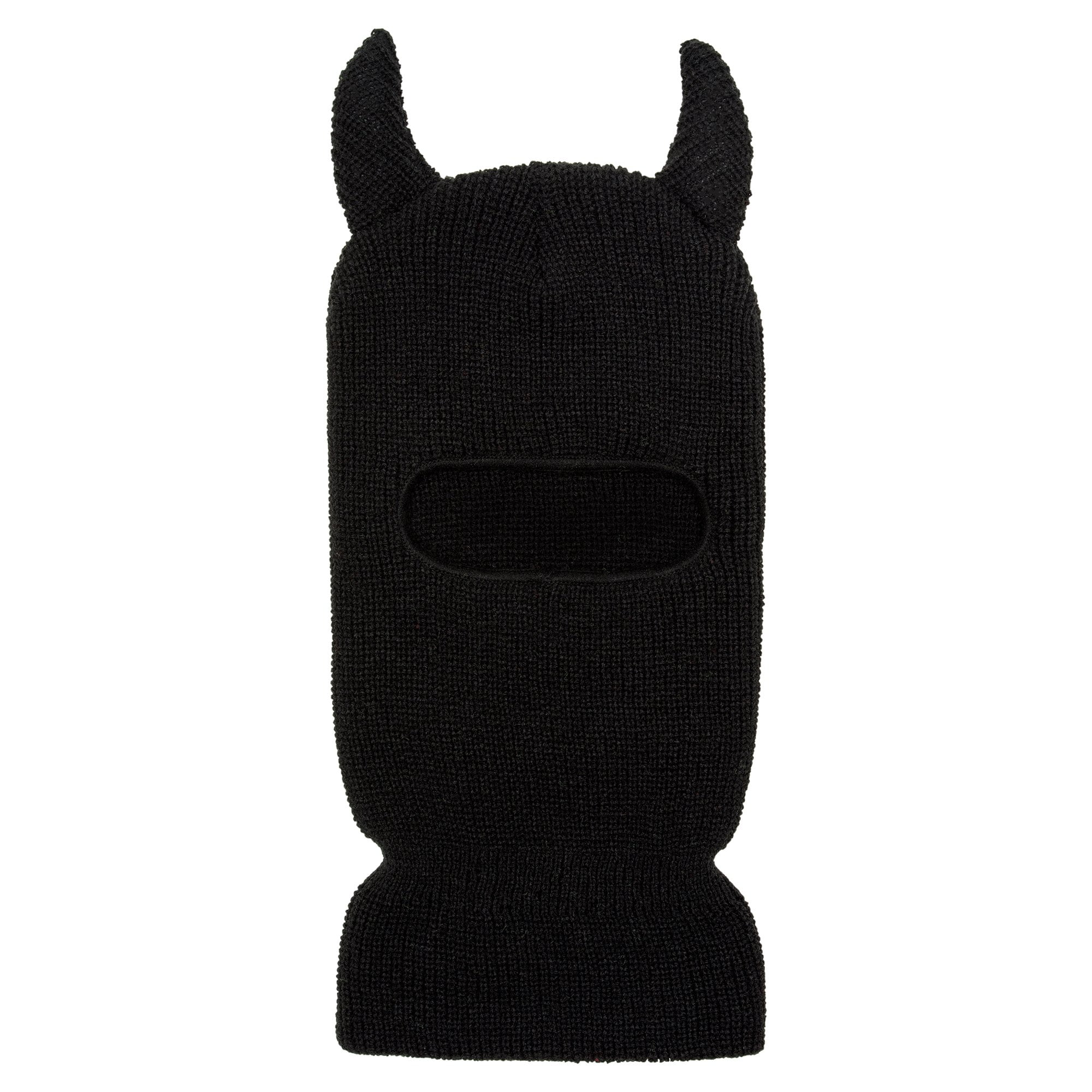 Horns Ski Mask Black