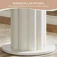 thumbnail image 4 of Tribesigns 39"H Bar Table with Roman Pillar Base, Wood Dining High Top Kitchen Breakfast Table, Home Counter Height Bistro Pub Table, for Coffee Cocktail Living Room, Small Space, 4 of 8