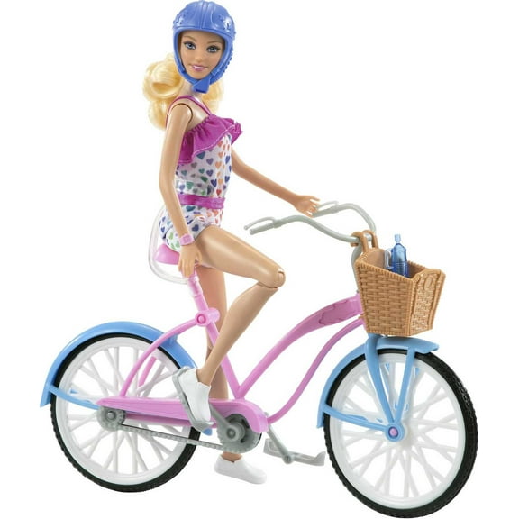 Barbie Doll And Bike Playset With Doll (11.5 In, Blonde) & Bicycle